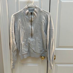 FPM Gray quarter zip